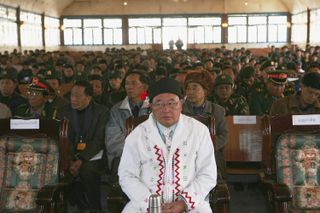 Zakhung Ting Ying attends a conference in Kachin state special region 1 in 2006